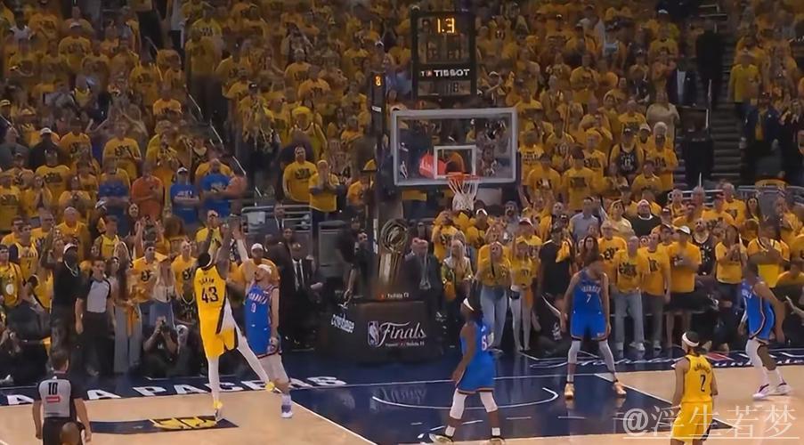 雷霆五名球员得分破双，系列赛扳平